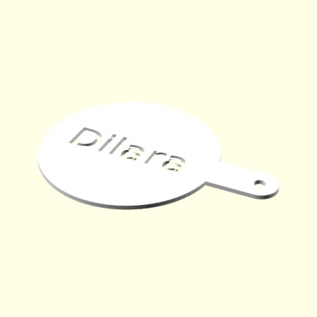 Dilara Kişiye İsime İsme Özel Kahve Stencil Stensıl Şablon Cafeler İçin Sevgiliye Eşe Hediyelik Hediyesi Dekoratif Organik Plastik