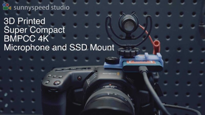 Süper Kompakt Bmpcc 4K Mikrofon Ve Ssd Tutucu Plastik Aparat