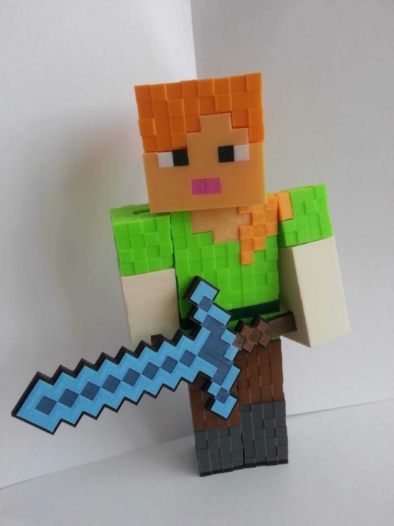 Minecraft Alex Plastik Aparat - Görsel 4