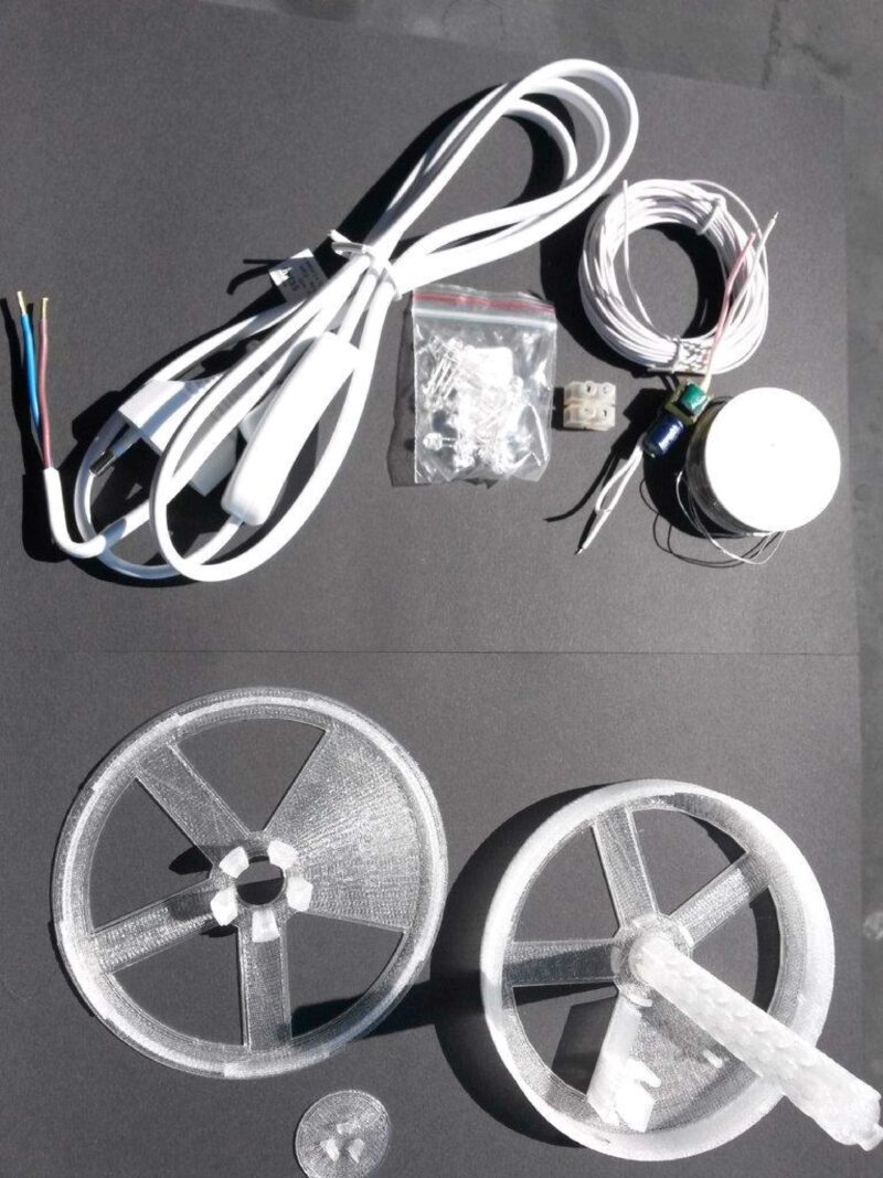 Geri Dönüşümlü Cd Lambası Plastik Aparat - Görsel 3