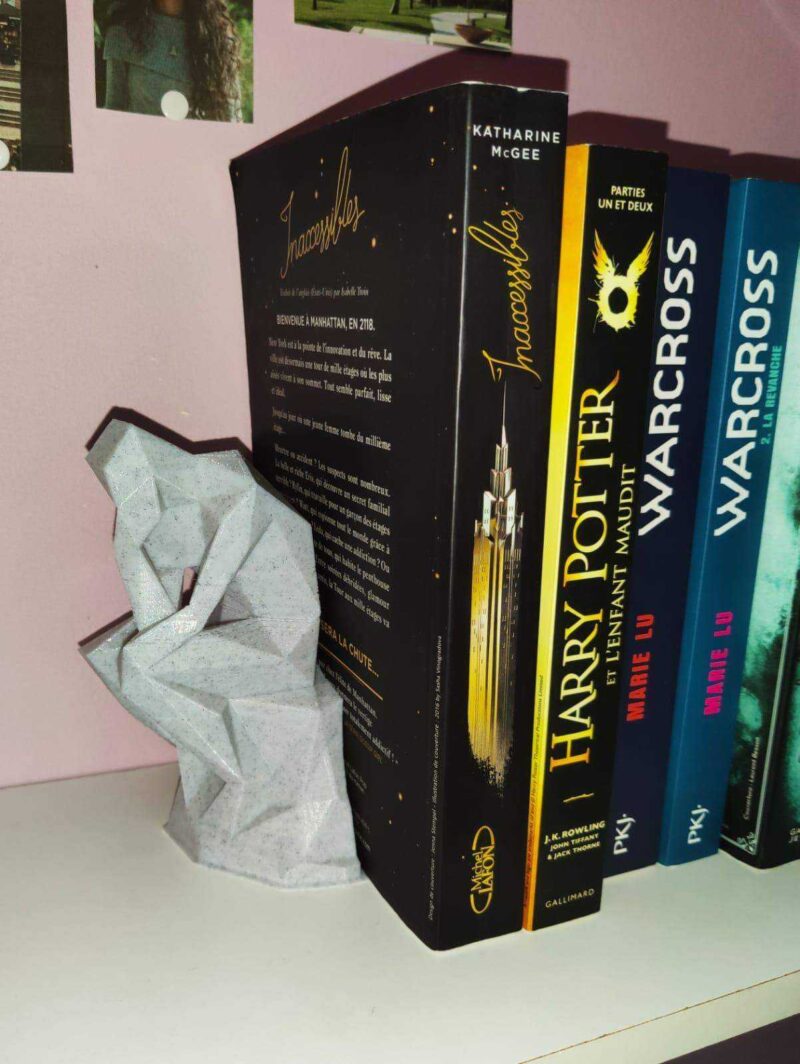 Düşünen Adam Kitap Tutucu Dekoratif Aksesuar Süs Eşyası - Görsel 2