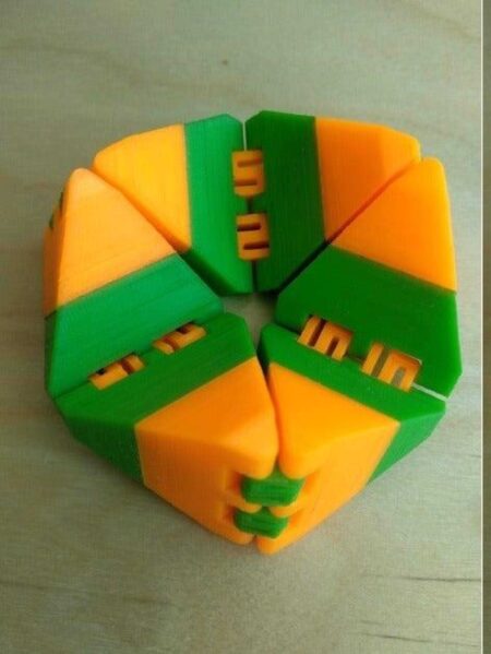 Flexagon Fidget, Baskı Kolay Plastik Aparat