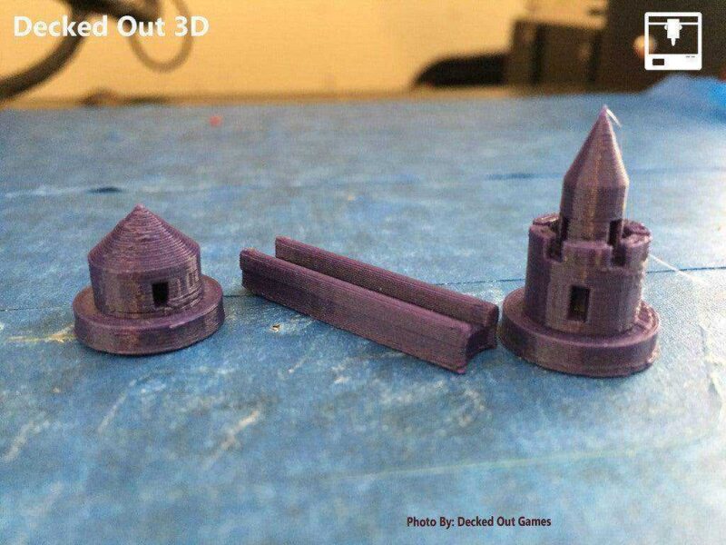 Catan Settlers - Yuvarlak Kale Temalı Oyuncu Seti Plastik Aparat