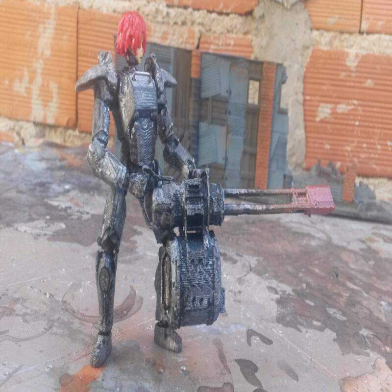 Fallout 4 Fallout Joe İçin Minigun Plastik Aparat - Görsel 3