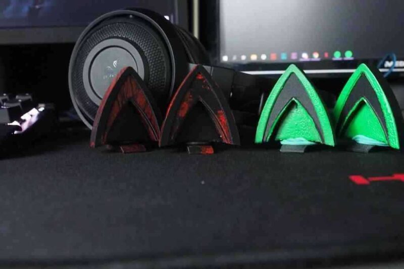 Razer Nari Essential / Ultimate Kitty Kulakları Plastik Aparat - Görsel 3