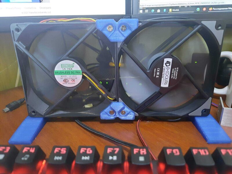 120Mm Pc Fan Ayakları Plastik Aparat - Görsel 3