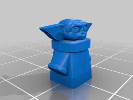 Baby Yoda Organik Plastikten Hediyelik Dekoratif Biblo Aksesuar