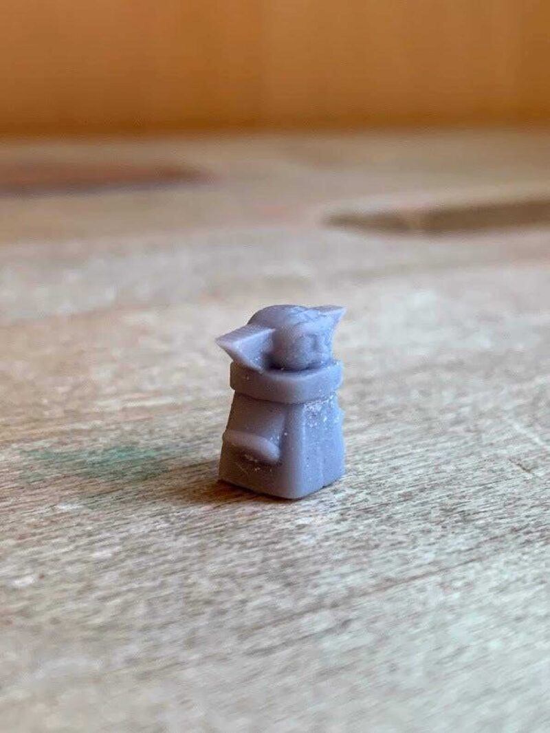 Baby Yoda Organik Plastikten Hediyelik Dekoratif Biblo Aksesuar - Görsel 3
