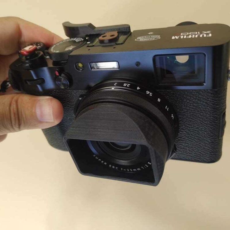Fuji X100 Serie Square Lens Hood Plastik Aparat - Görsel 2