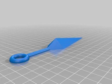 Naruto Kunai Bıçağı (Boyuna Bölünmüş) Plastik Aparat
