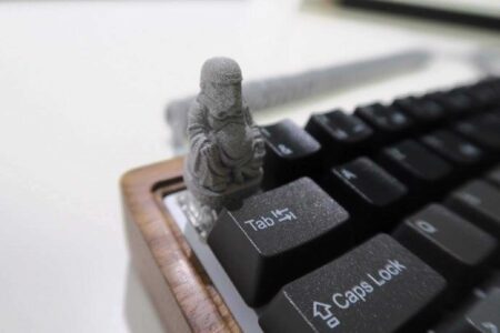 Düşünen Trooper Keycap Biblo Dekoratif Hediyelik Süs Eşyası Maket