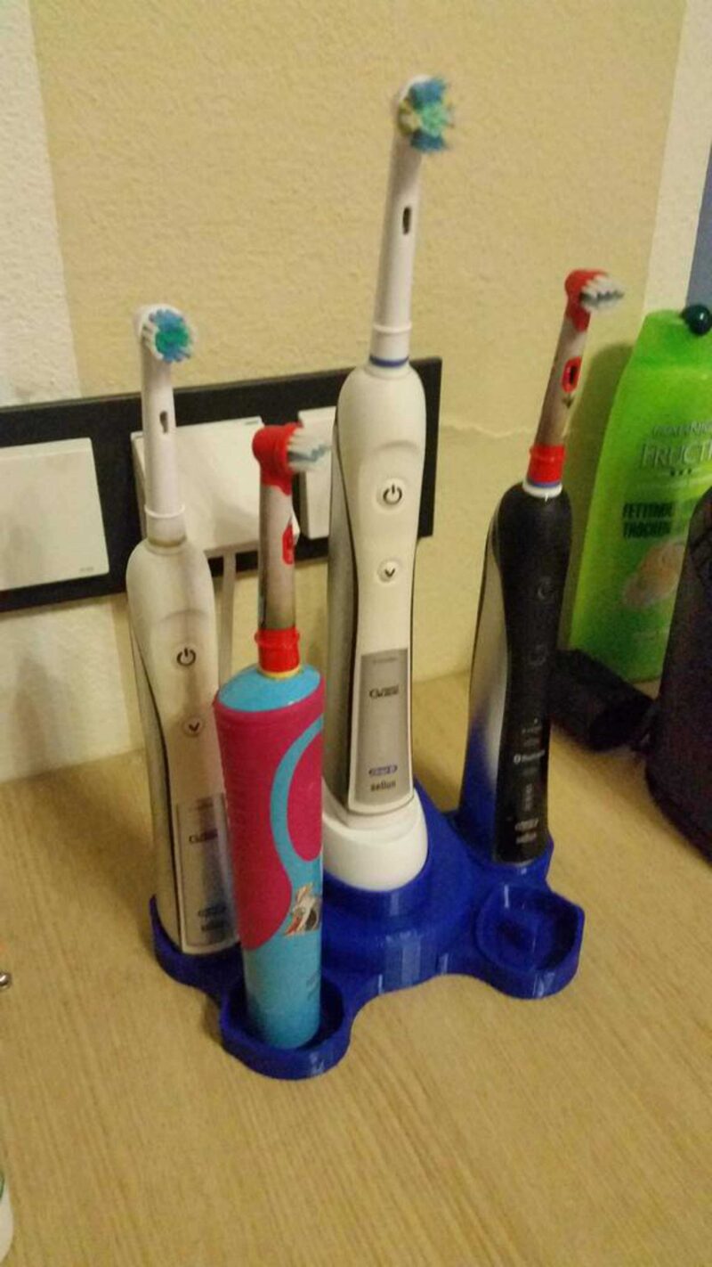 Oral B Familienstation 4Er Bonen / Oral B Aile İstasyonu 4 Fırça Alt Plastik Aparat - Görsel 2