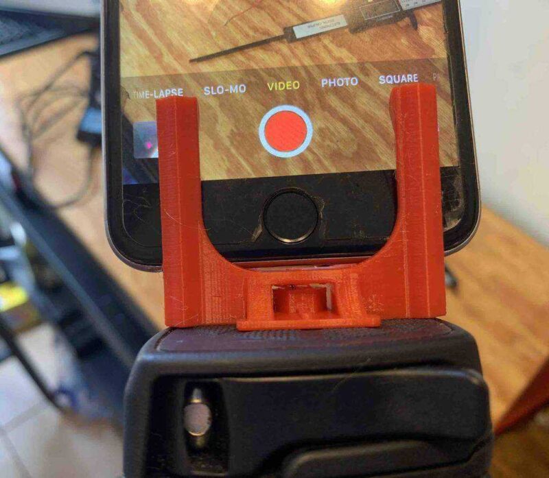 İphone Tripod Tutucu - Dişli Plastik Aparat - Görsel 2