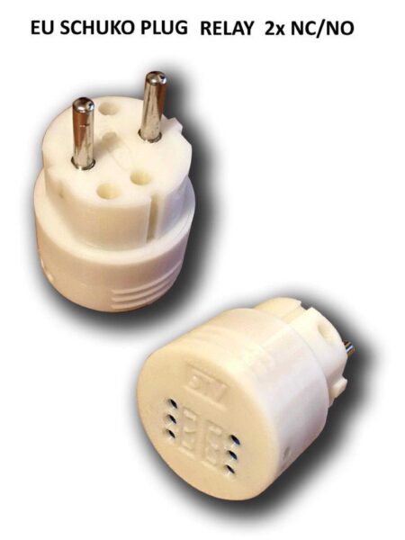 Ab Schuko / Fr 230V Şebeke Fiş Röle 2X Nc / Hayır Plastik Aparat