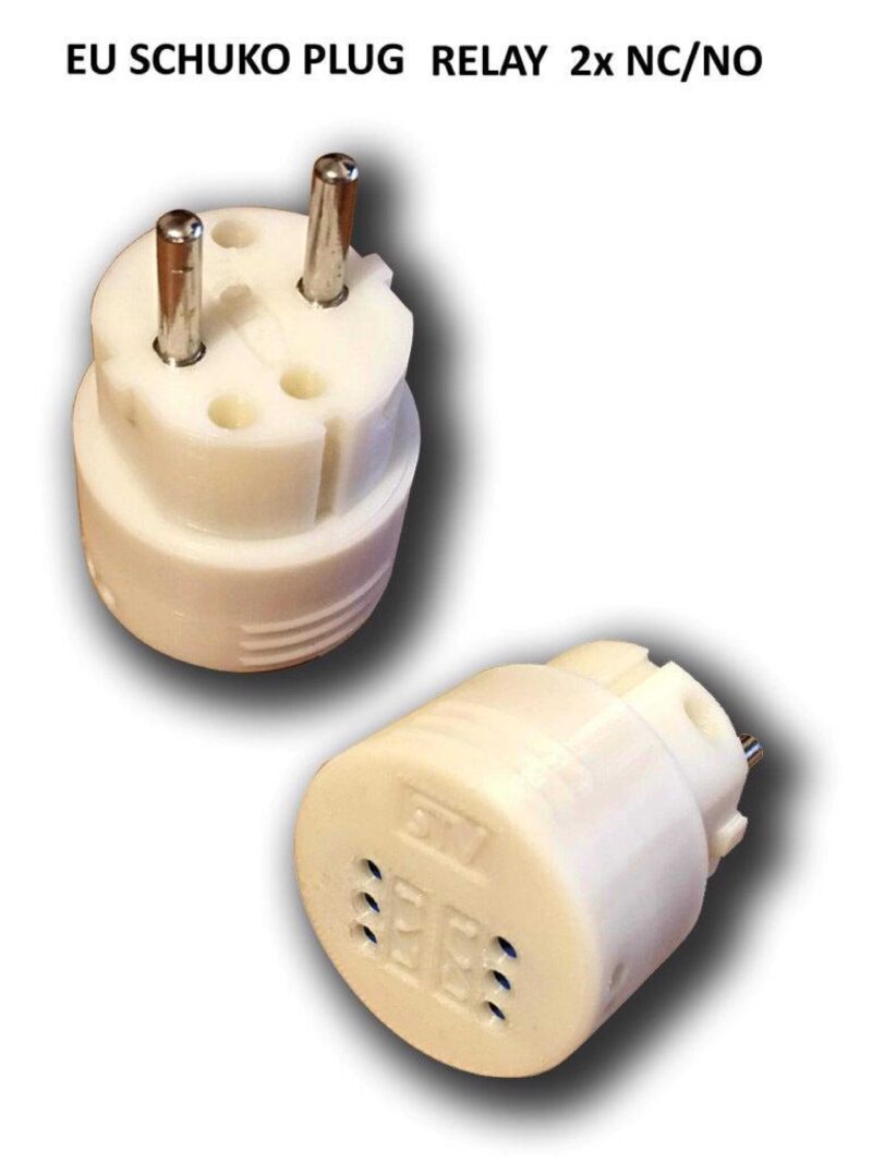 Ab Schuko / Fr 230V Şebeke Fiş Röle 2X Nc / Hayır Plastik Aparat