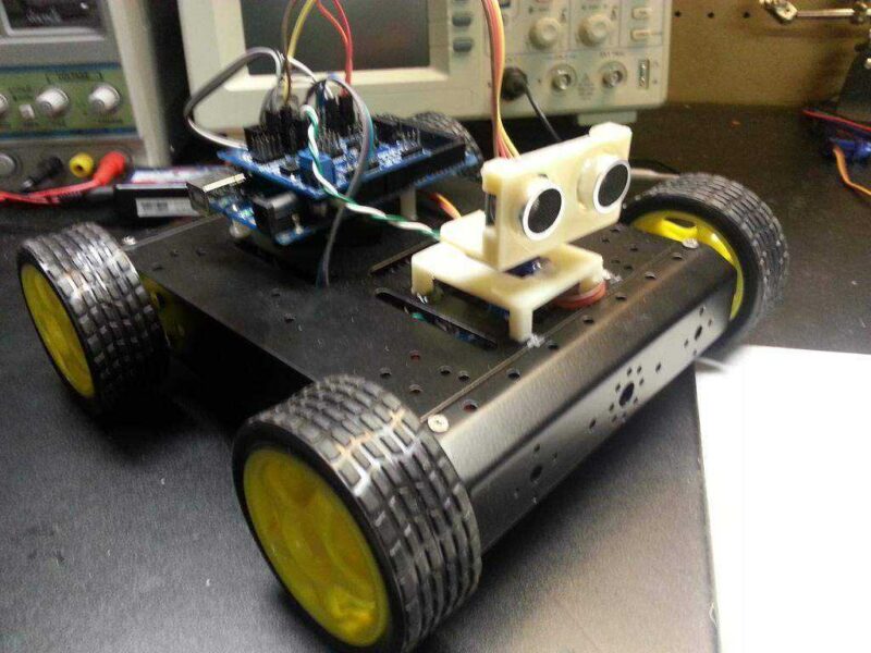 Eric İn Sainsmart 4Wd Arduino Robot Kodu Plastik Aparat - Görsel 2