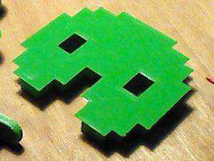 8 Bit Pacman Kurabiye Kesici Kalıbı  Şeker Hamuru Oyun Hamuru Kalıbı