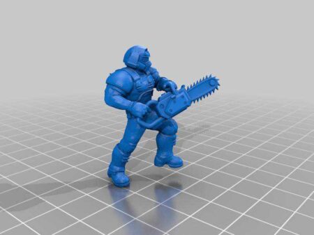 Zincir Testere Minyatür İle Doom Adam Plastik Aparat