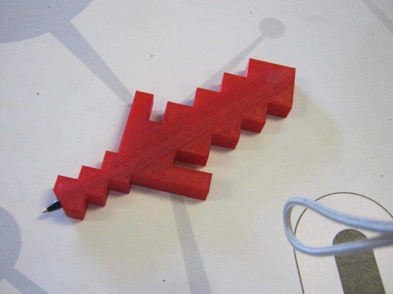 Minecraft Kılıç Kalemi Plastik Aparat