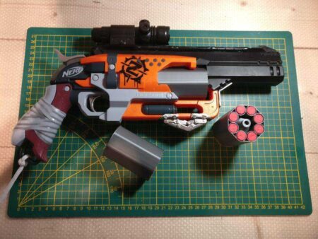 Break Eylem Rotoru: Nerf Hammershot 8-Shot Modu İçin Spiralize Silindir Plastik Aparat