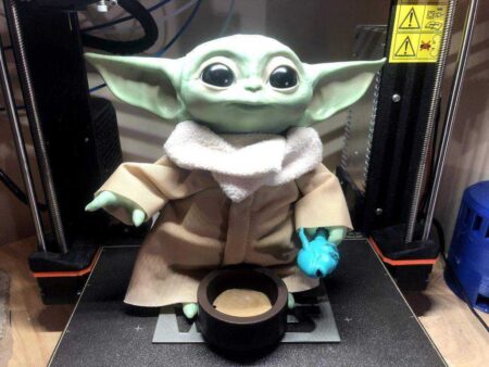 Star Wars Bebek Yoda Plush Oyuncak Standı Plastik Aparat