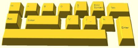 Mx Kiraz Oem Profil Keycaps Kütüphanesi (Openscad) Plastik Aparat