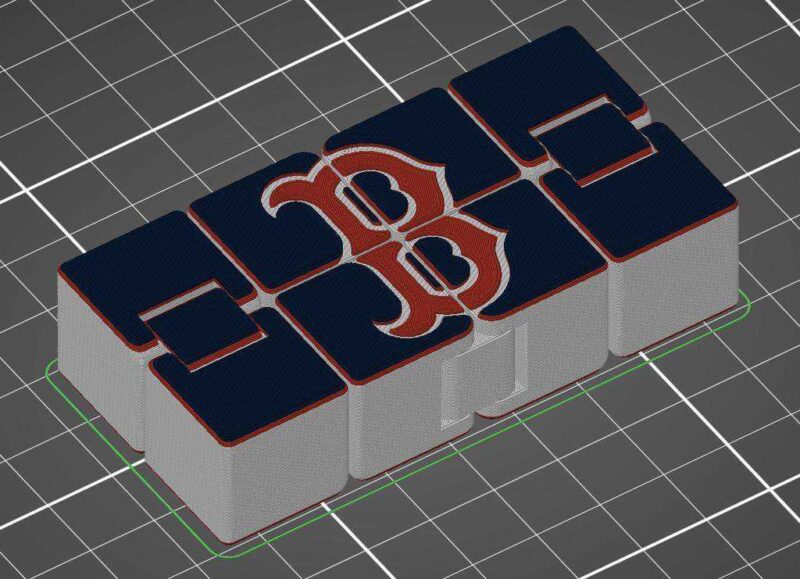 Yine Başka Bir Fidget Infinity Cube V2 - Red Sox Edition Plastik Aparat - Görsel 2