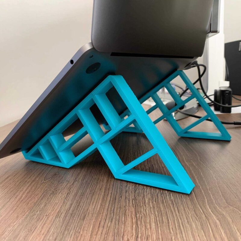 Geometrik Laptop stand Yükseltici Tutucu Kolay Kullanım Şık - Görsel 4
