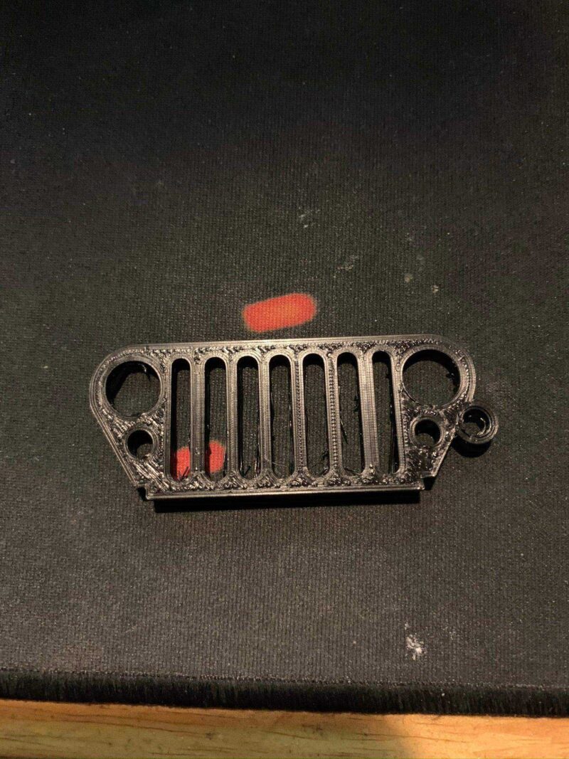 Remixed Jeep Grille Anahtarlık Biblo Dekoratif Hediyelik Süs - Görsel 2