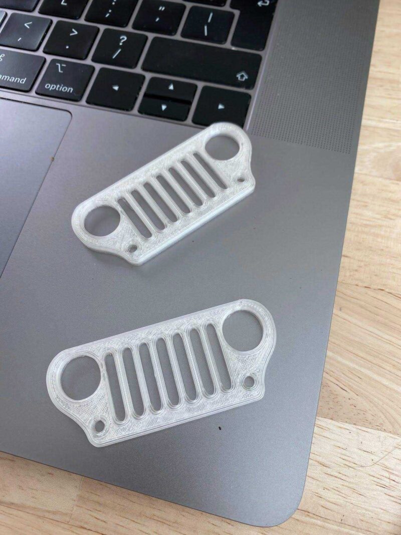 Remixed Jeep Grille Anahtarlık Biblo Dekoratif Hediyelik Süs - Görsel 3