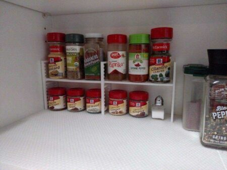 Mini Minik Mutfak Organizer Raf Cam Kavanozluk  Organik Plastik