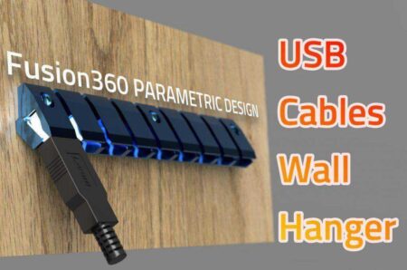 3Dprinted Usb Kablolar Askı Plastik Aparat