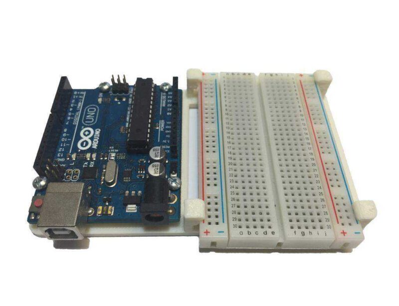 Arduino Ve Breadboard Tutucu Plastik Aparat - Görsel 2