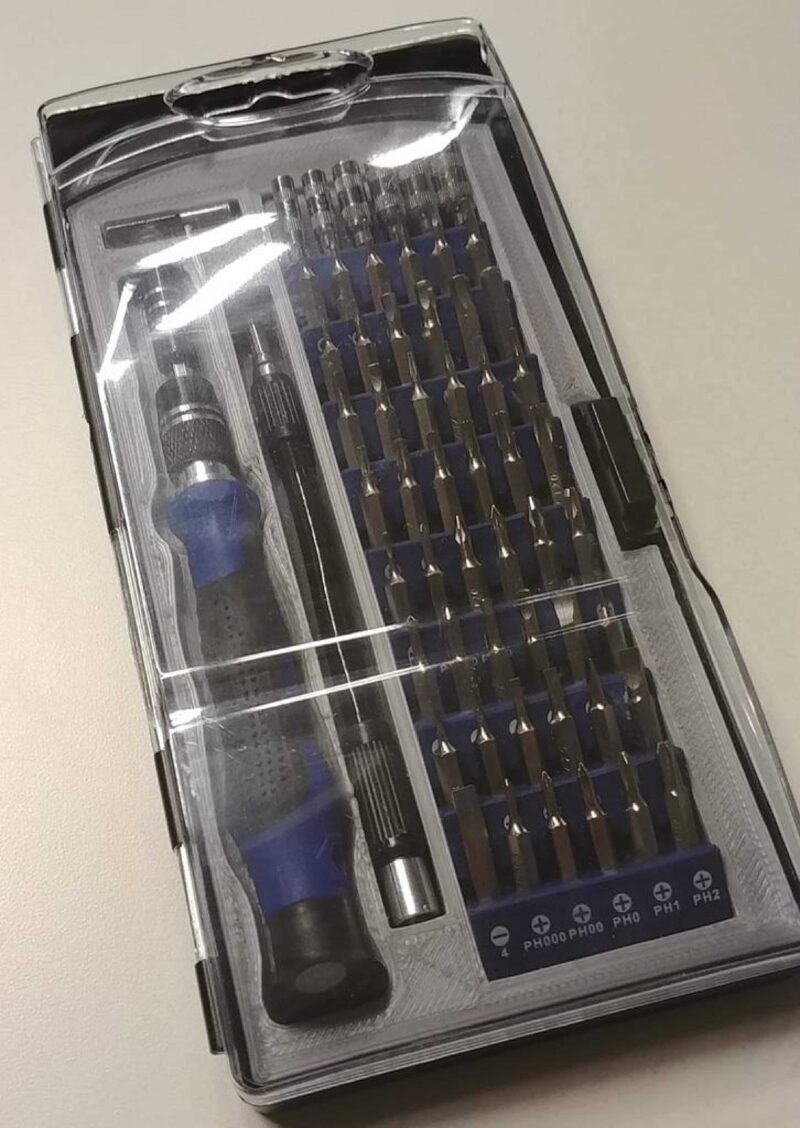 80 İn 1 Tornavida Tepsisi (Genel Profesyonel Elektronik Manyetik Sürücü Kitinden) Plastik Aparat - Görsel 4