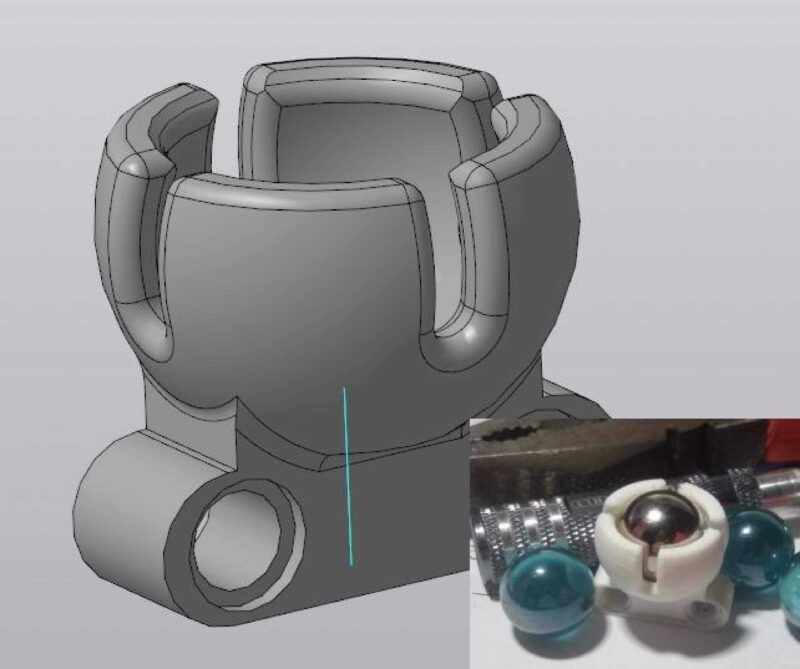 16 Mm Mermer Topu İle Lego Ev3 Caster Topu Plastik Aparat