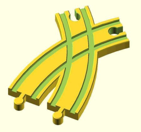 Oyuncak Ahşap Tren Parçası / Spielzeug Holzeisenbahn Schienen / Kreuzung Kurve 2 / Brio Thomas Ikea Ebay Kompatibel Plastik Aparat