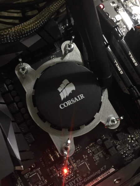 Corsair AIO soğutucular için AM4 braketi  Organik Plastikten