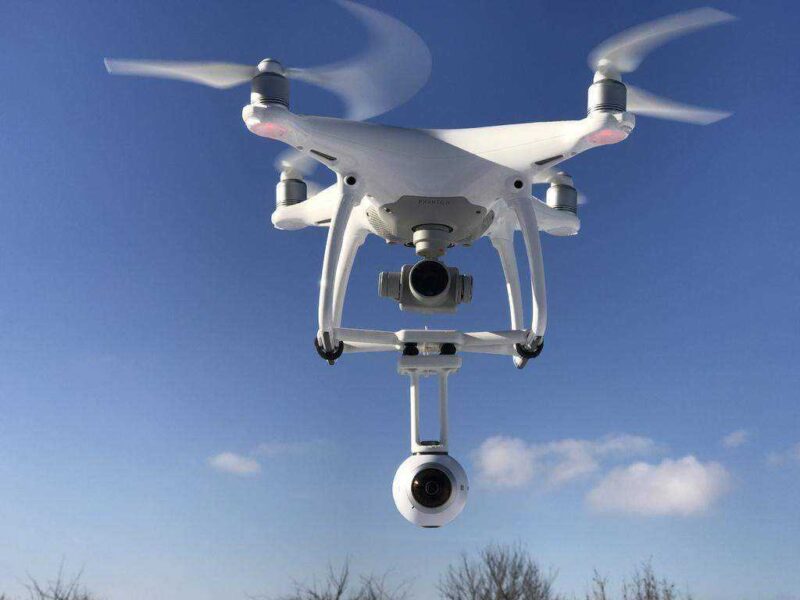 Dji Phantom 4 & Phantom 4 Pro İçin 360 Kamera Tutucu Plastik Aparat - Görsel 3