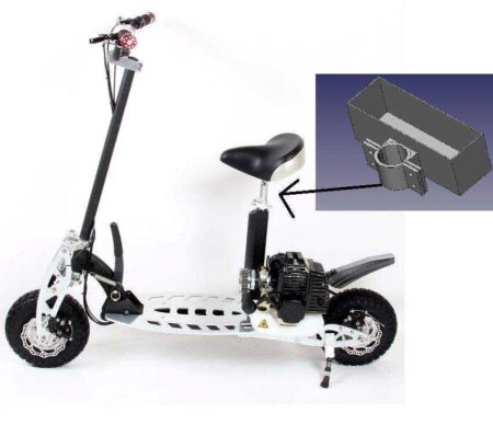 Scooter Wekzeug Kasten / Ablage Plastik Aparat