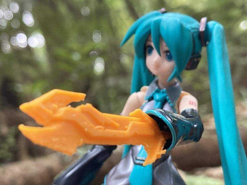 Hatsune Miku İçin Energon Bıçakları Plastik Aparat - Görsel 4