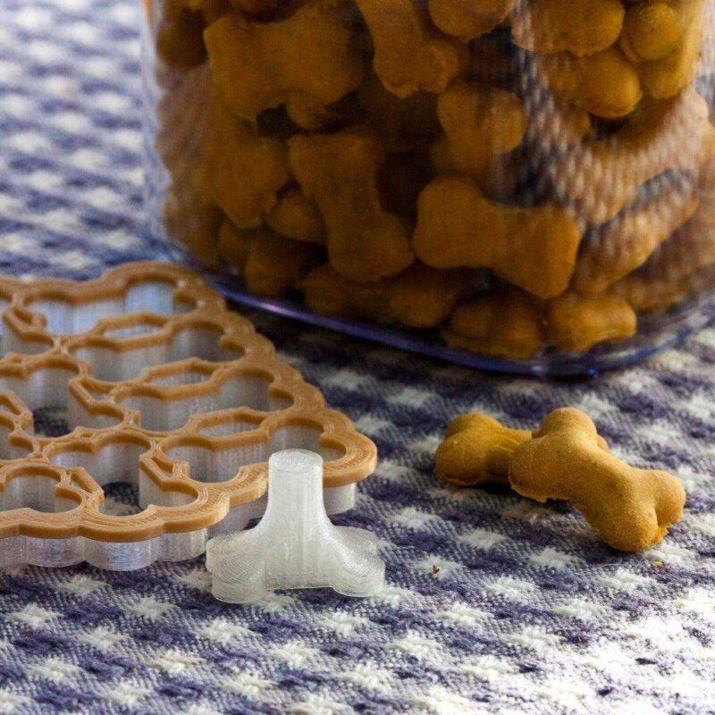 Köpek Davranır İçin Çerez Kurabiye Kesici Kalıp (Kemik Şeklinde) Plastik Aparat