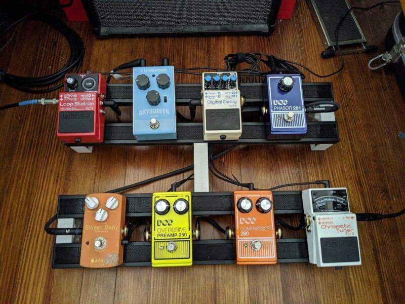 Baskılı Gitar Pedal Tahtaları Parantez Plastik Aparat - Görsel 2