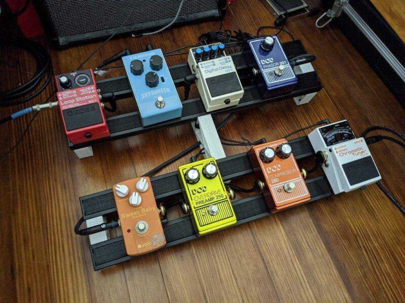 Baskılı Gitar Pedal Tahtaları Parantez Plastik Aparat - Görsel 3