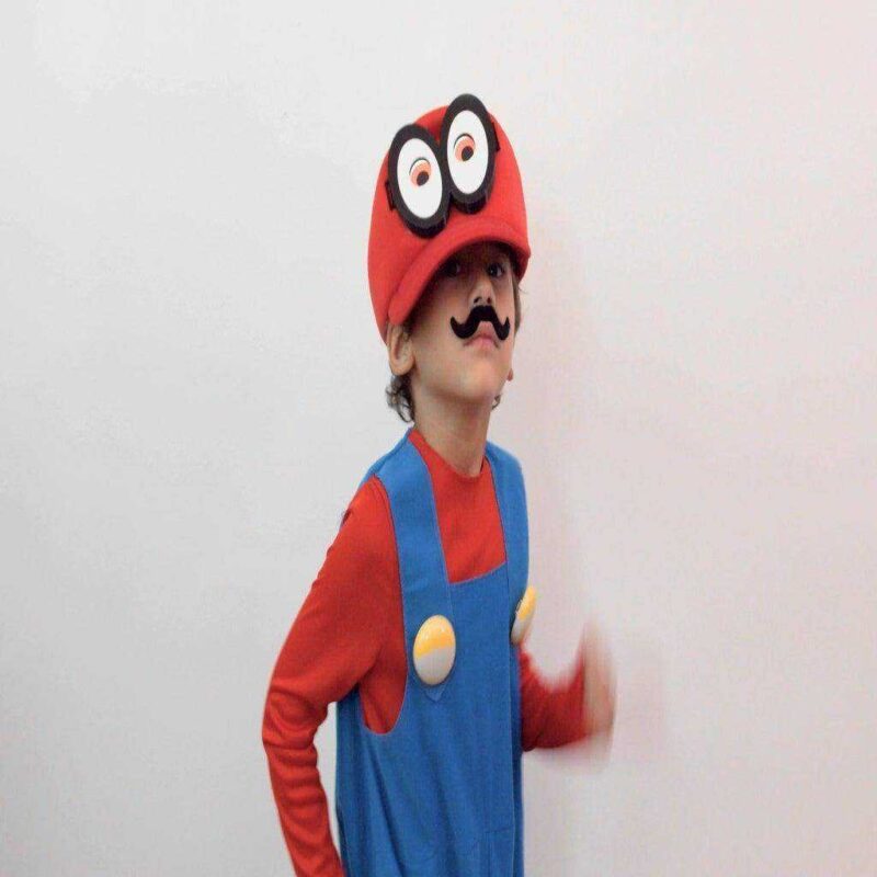 Mario Cappy Animasyonlu Gözler Şapka Plastik Aparat - Görsel 3