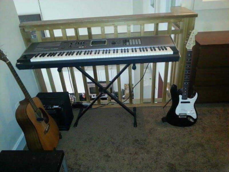 Elektrik Gitar Standı + Çamurluk Eki Plastik Aparat - Görsel 2