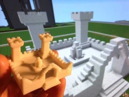 Minecraft Kalesi Biblo Dekoratif Hediyelik Süs Eşyası Maket