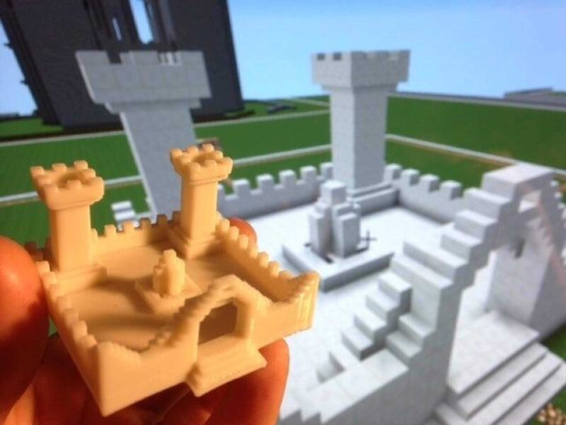 Minecraft Kalesi Biblo Dekoratif Hediyelik Süs Eşyası Maket