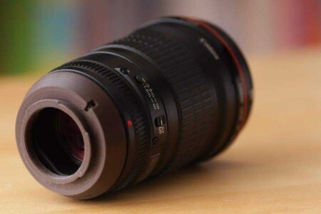 Canon-EF'den Nikon-F'ye dönüştürme halkası (EF-lensten F-kameraya)