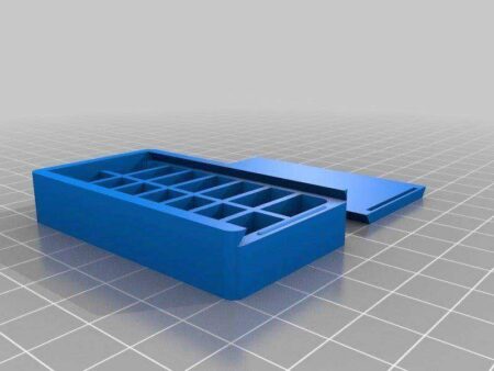 Çok Bölmeli Sürgülü Kapak Organizer Kutu  Organik Plastikten