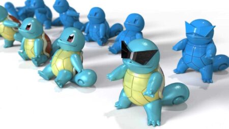 Squirtle Pokemon Biblo Dekoratif Hediyelik Süs Eşyası Maket